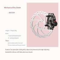 Die-Casting Alloy Caliper Body 2 Piece Mechanical Disc Brake  For Bike/E-Bike