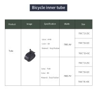 AV48 Butyl Rubber Tube 700C*23-25C/28-32C/35-43C To Choose