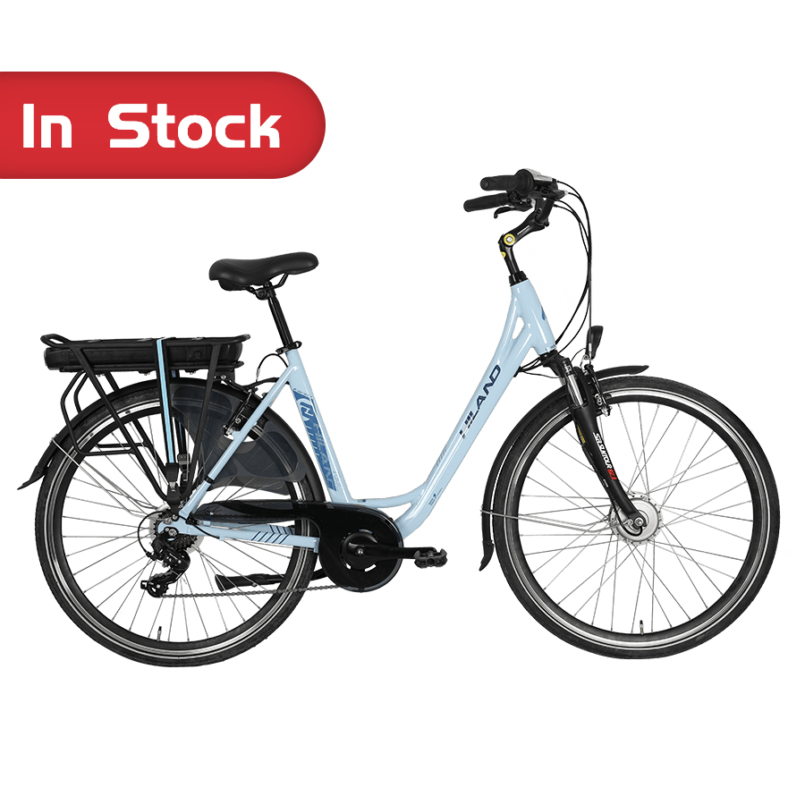  China Exporter Suppliers OEM NEW High quality 700C HILAND City E-bike Eletric Bicycle Blue